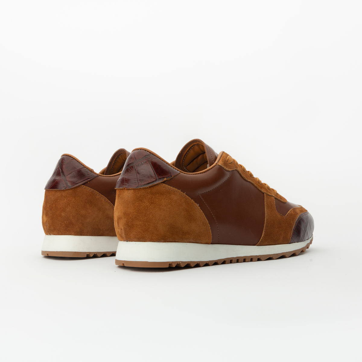 Sneakers RUNNER en cuir marron Men & Panda