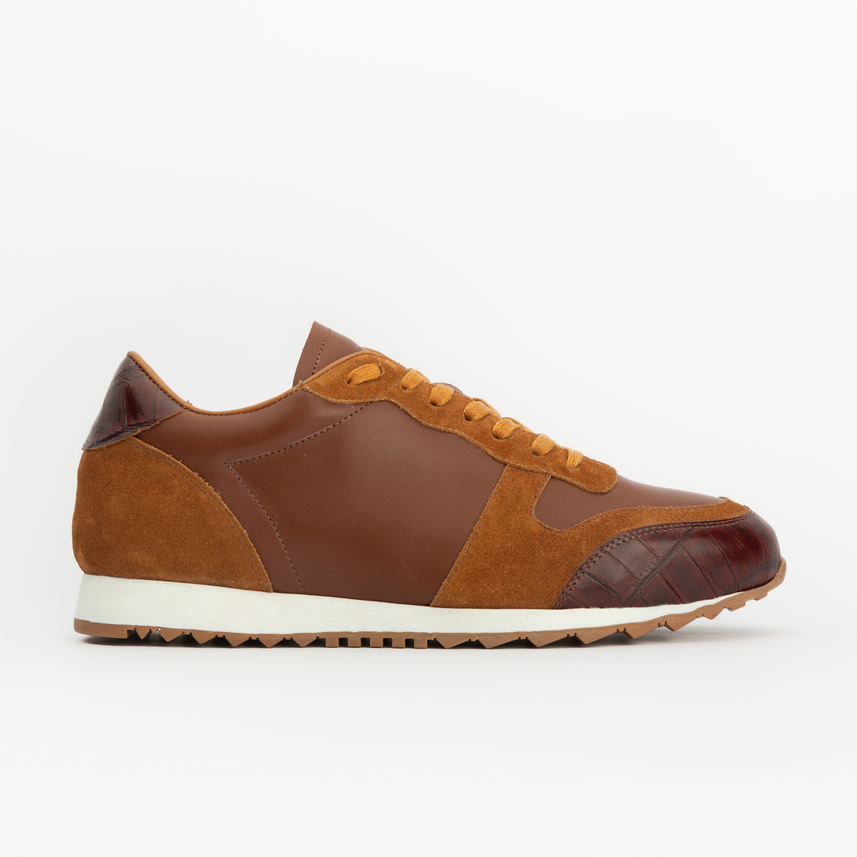 Sneakers RUNNER en cuir marron Men & Panda
