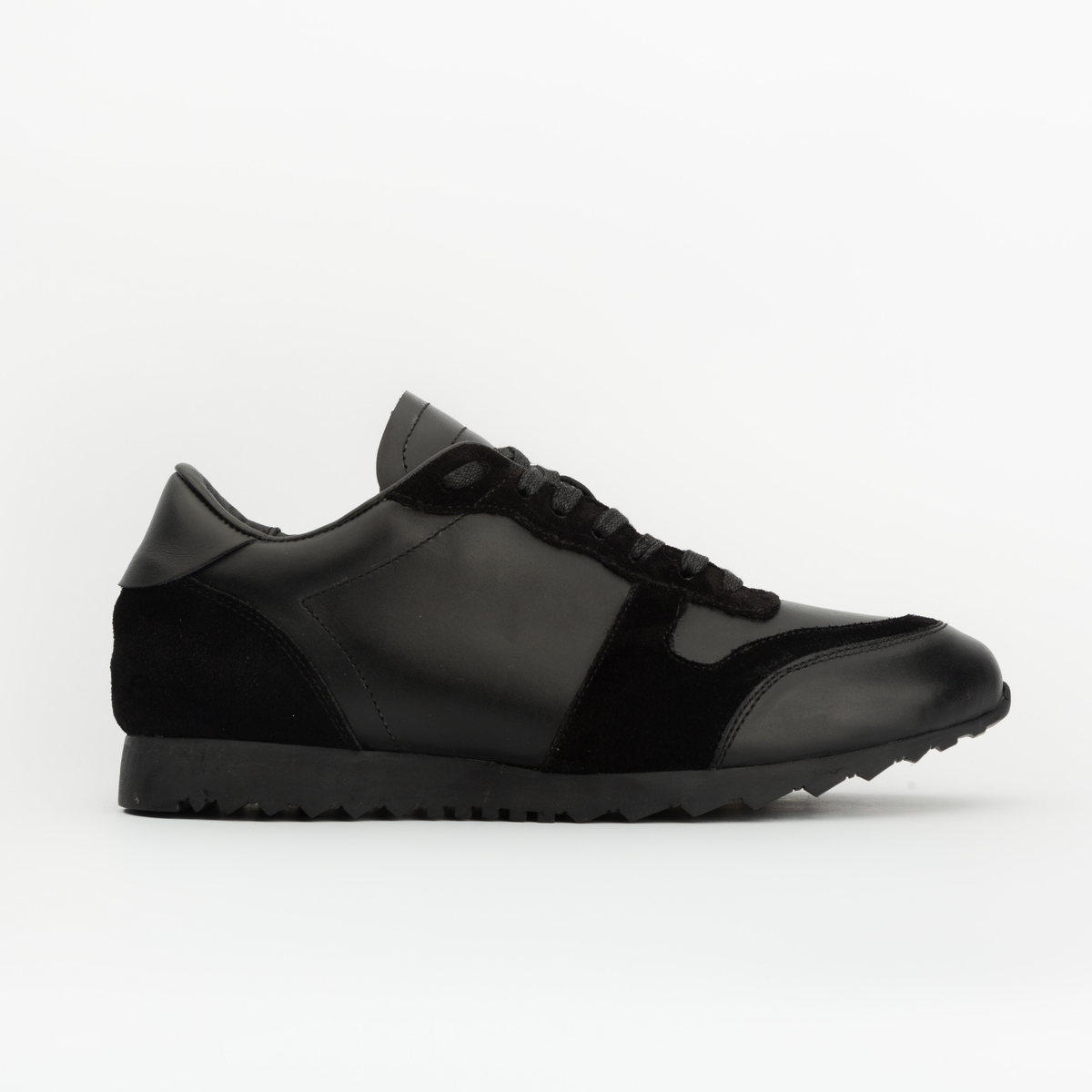 Sneakers RUNNER en cuir noir - daim noir Men & Panda