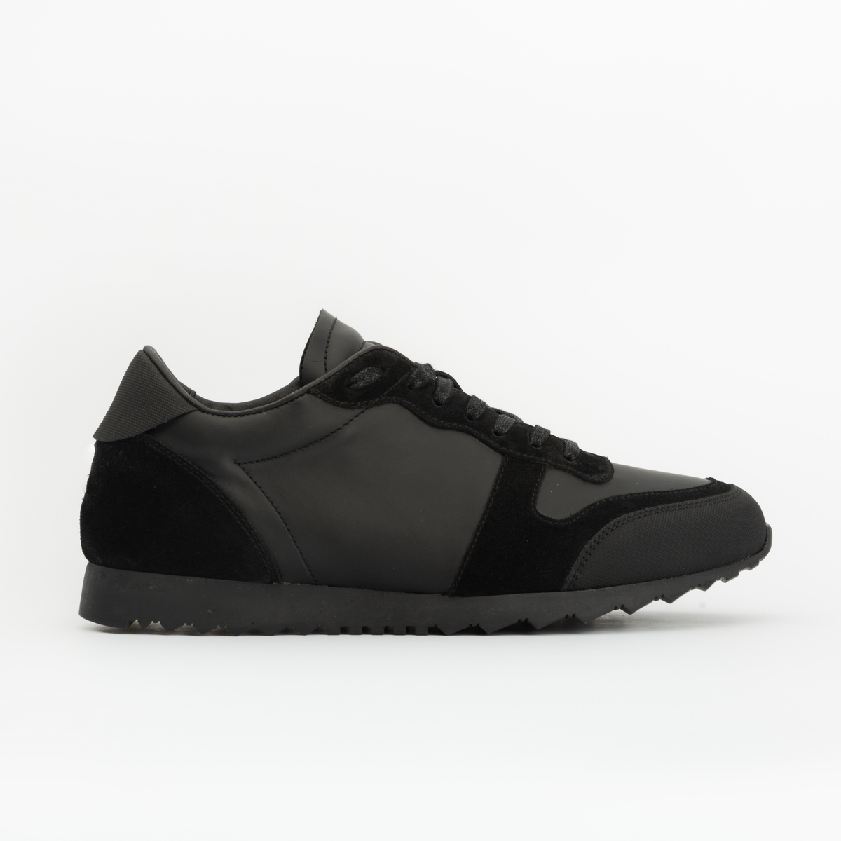 Sneakers RUNNER en cuir noir - cuir technique Men & Panda
