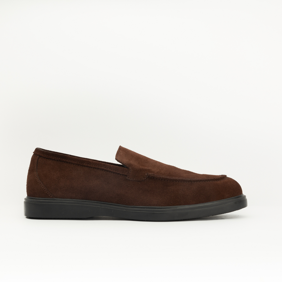 Mocassins en daim marron