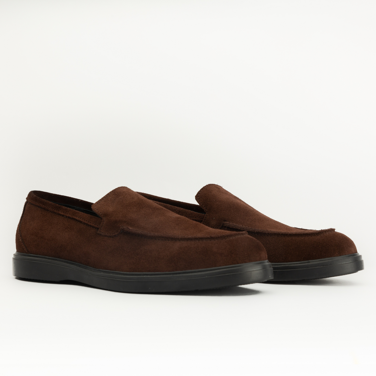 Mocassins en daim marron