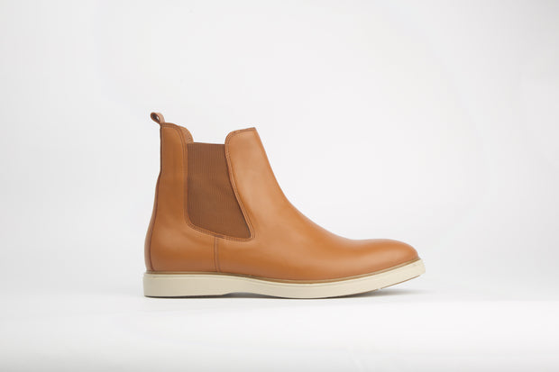 Bottine Chelsea en cuir camel Men & Panda