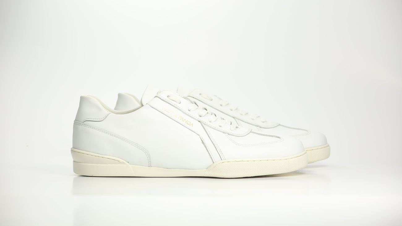 Sneakers RETRO en cuir blanc Men & Panda