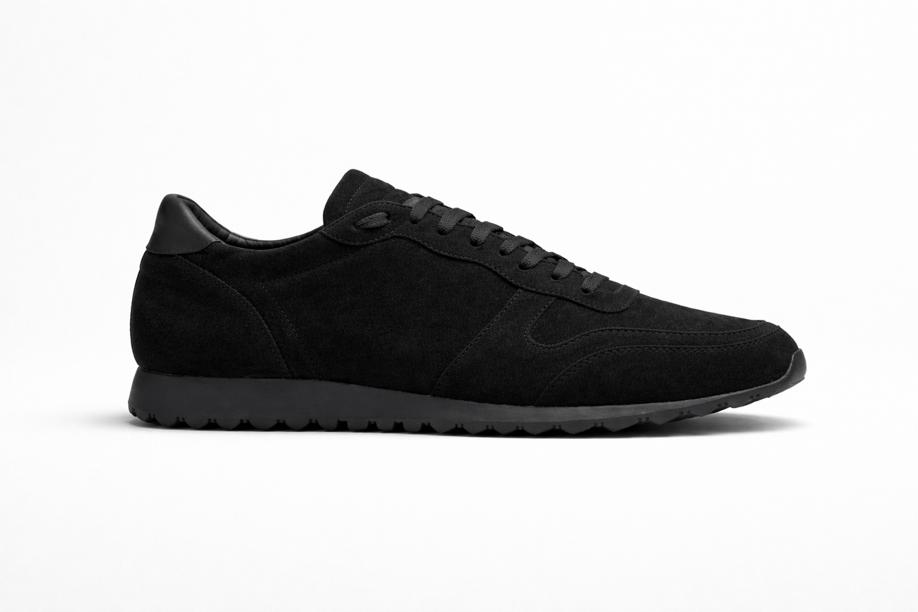Sneakers RUNNER  en daim noir
