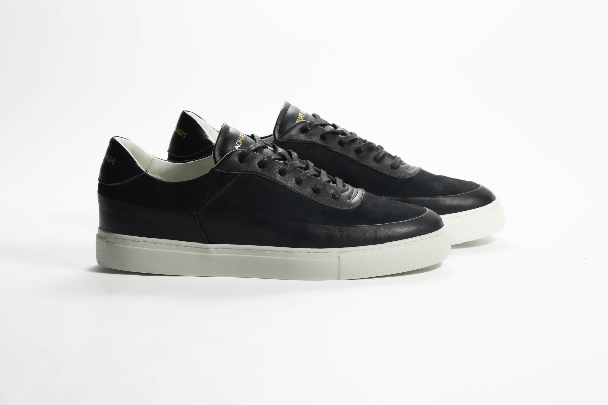 Sneakers SATURNE en daim Bleu Men & Panda