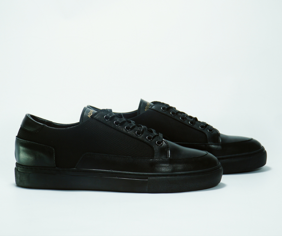 Sneakers CANNY en cuir noir Men & Panda