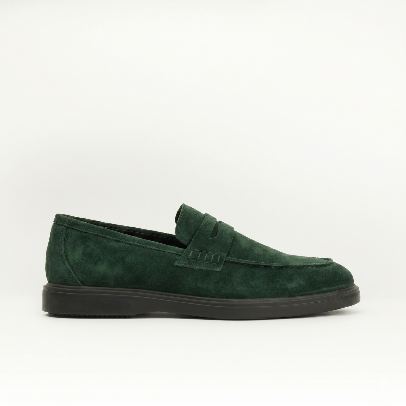 Mocassins en daim vert Men & Panda
