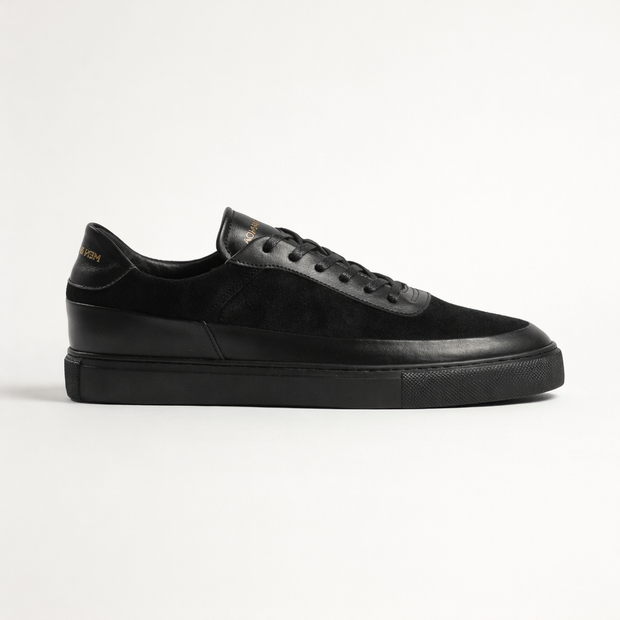 Sneakers SATURNE en daim noir