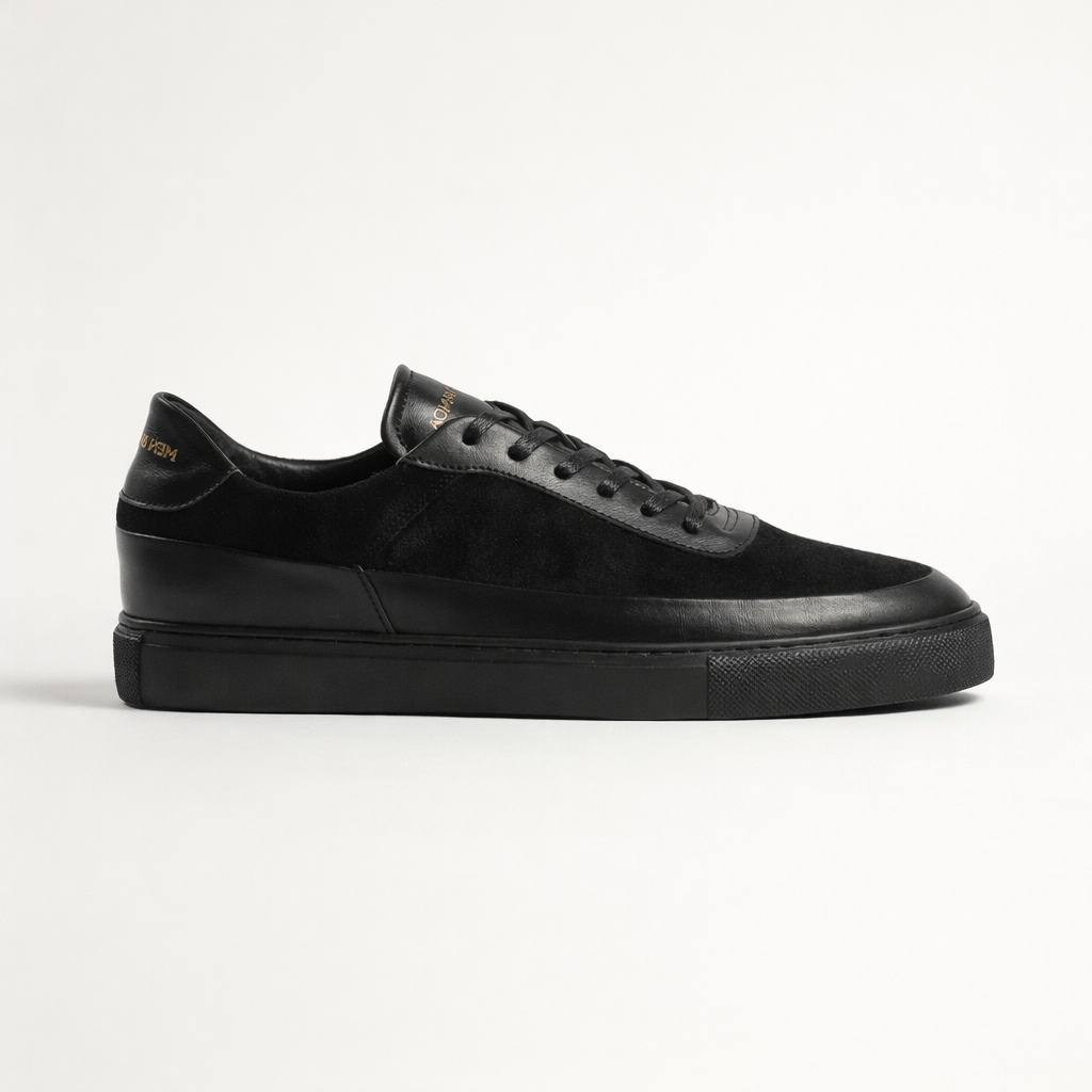 Sneakers SATURNE en daim noir