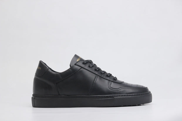 Sneakers BASE en cuir noir Men & Panda