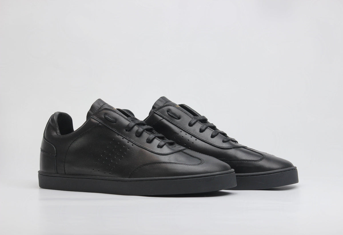 Sneakers BLAKE en cuir noir Men & Panda
