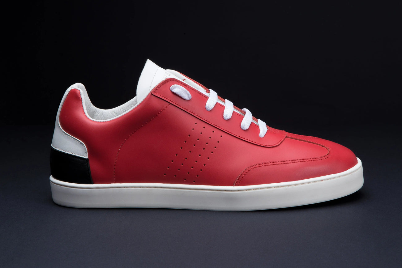 Sneakers BLAKE en cuir rouge Men & Panda