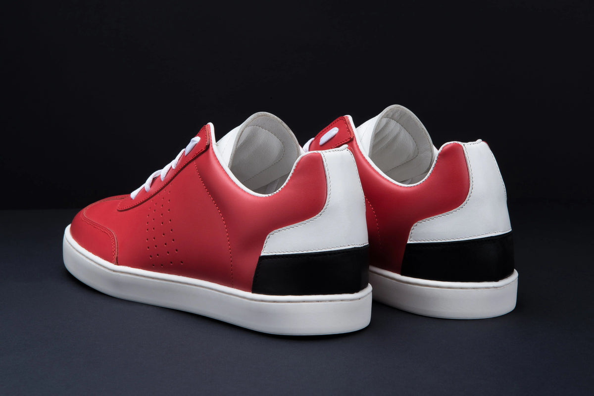 Sneakers BLAKE en cuir rouge Men & Panda