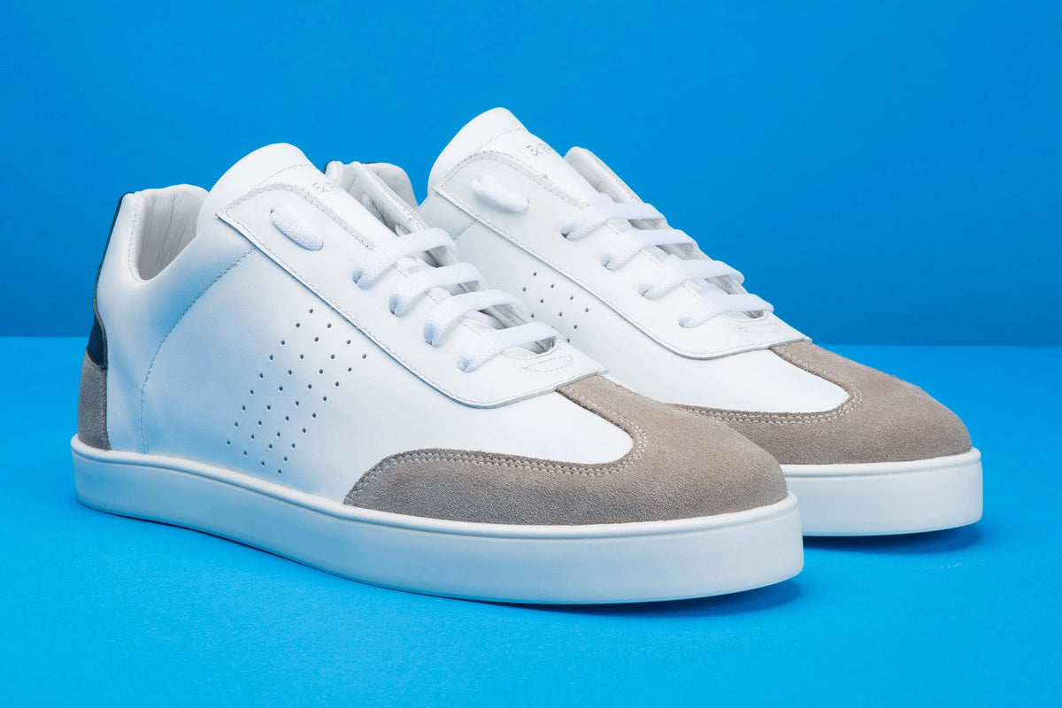 Sneakers BLAKE en cuir blanc Men & Panda