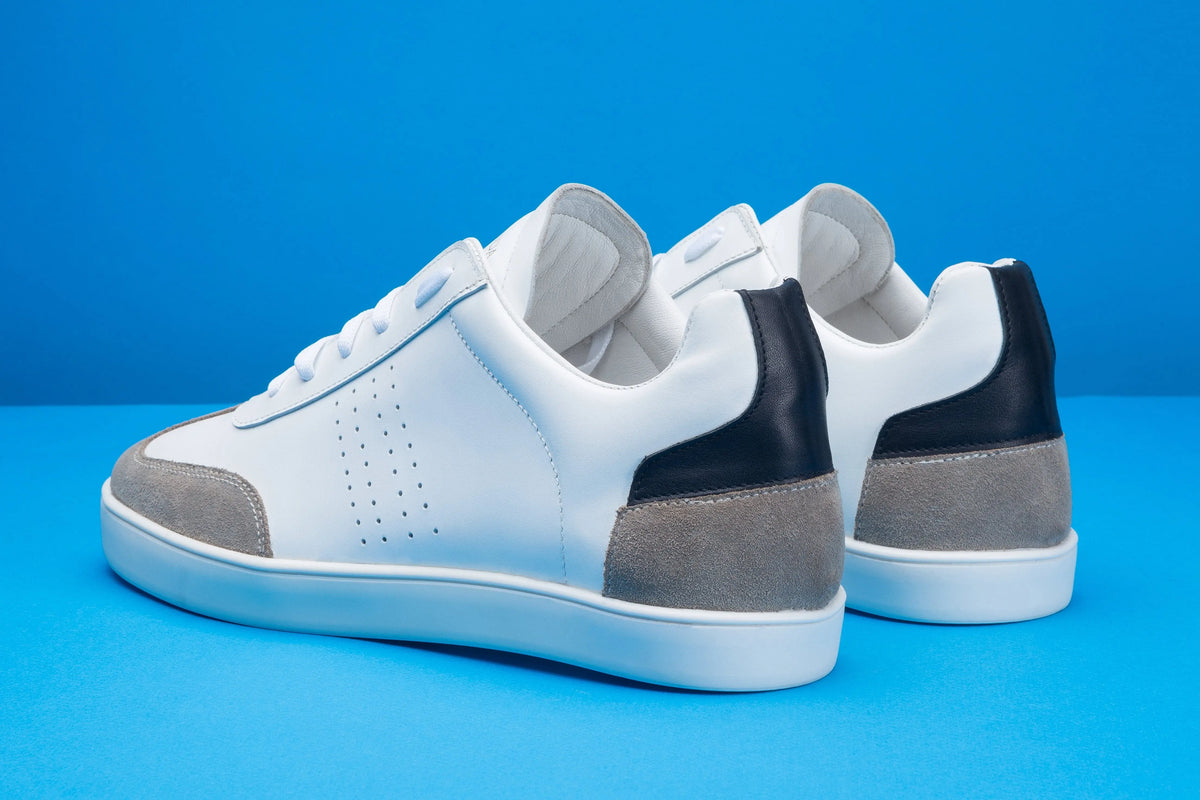 Sneakers BLAKE en cuir blanc Men & Panda