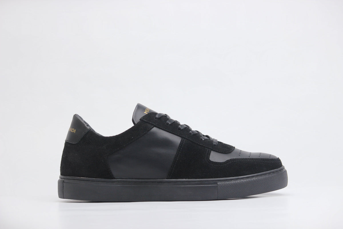 Sneakers BASE en cuir noir - daim noir Men & Panda