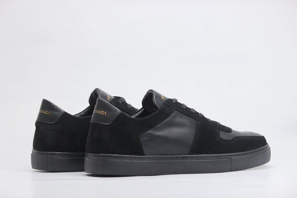Sneakers BASE en cuir noir - daim noir Men & Panda