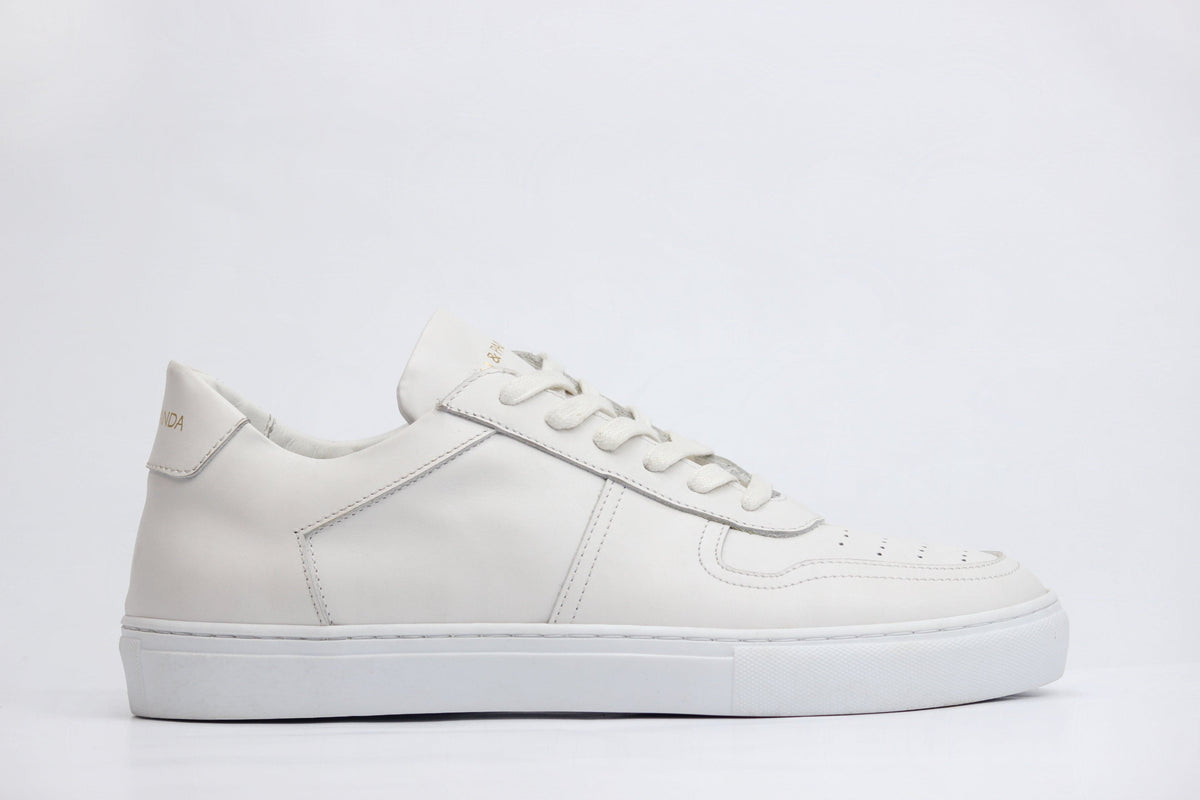 Sneakers BASE cuir blanc Men & Panda