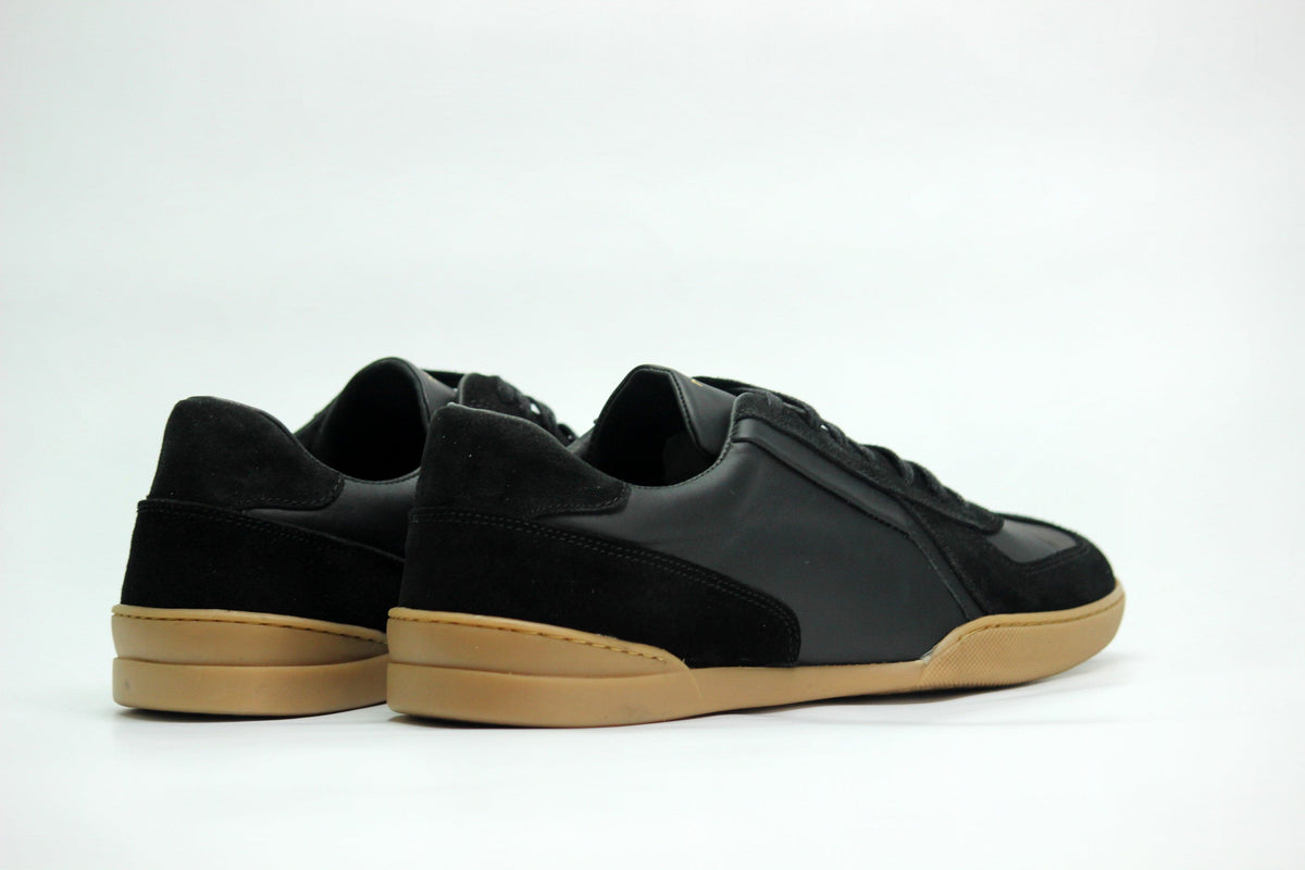 Sneakers RETRO en cuir et daim noir Men & Panda
